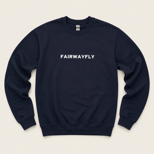 ESSENTIAL Printed Crewneck - Navy