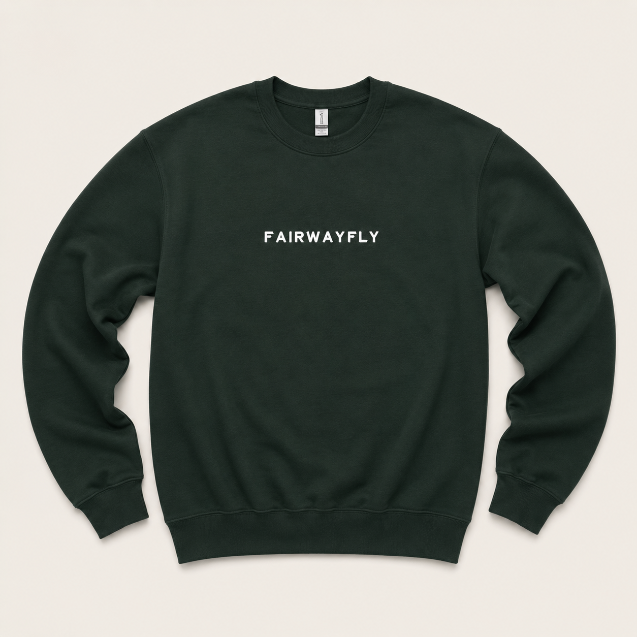 ESSENTIAL Embroidered Crewneck - Forest