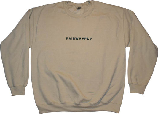 ESSENTIAL Embroidered Crewneck - Sand